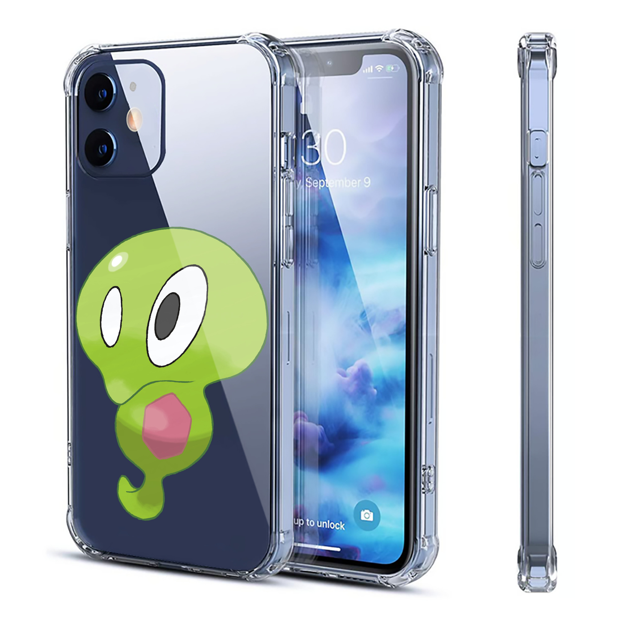 （画像用） ポケットモンスター Pokémon 【iPhone 12シリーズ対応】透明スマホケース（クリアソフトケース）